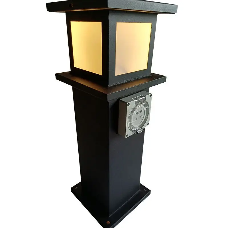 

Outdoor waterproof socket Rainproof park courtyard garden Vertical mobile socket