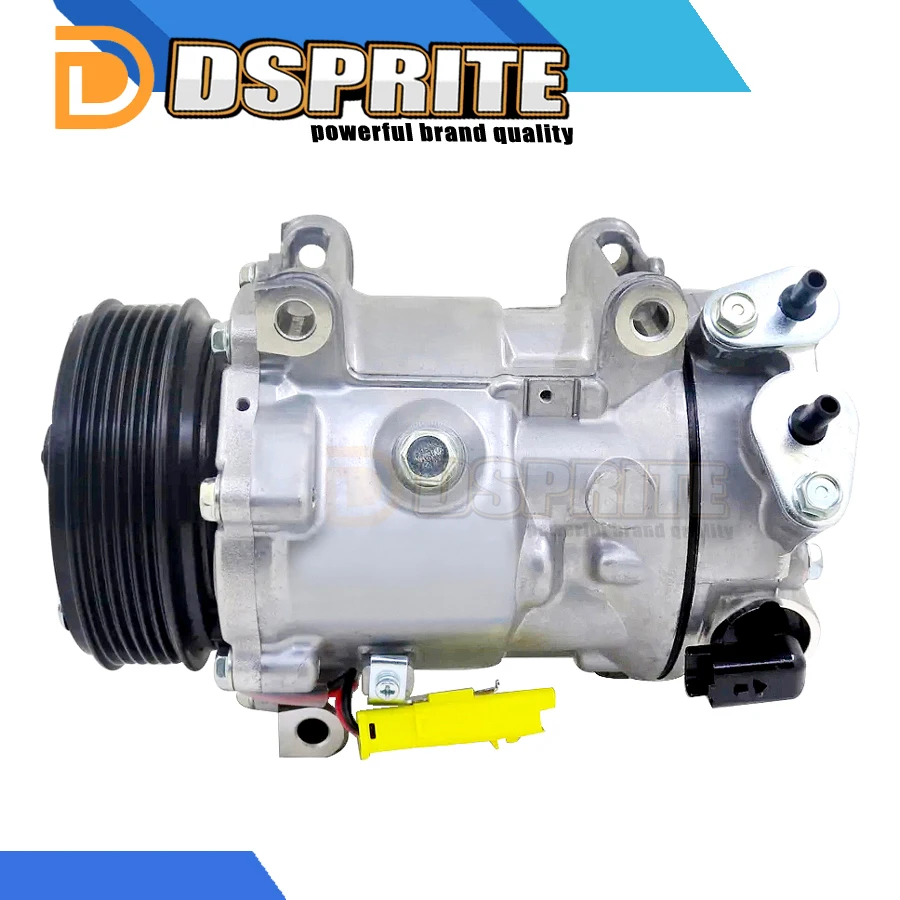 Compressor AC SD7C16 1864F 1876 6453ZT 648756 9819711380 9819714280 9806717980 Para PEUGEOT 308 508 407 CITROEN C4 C5 BERLINGO