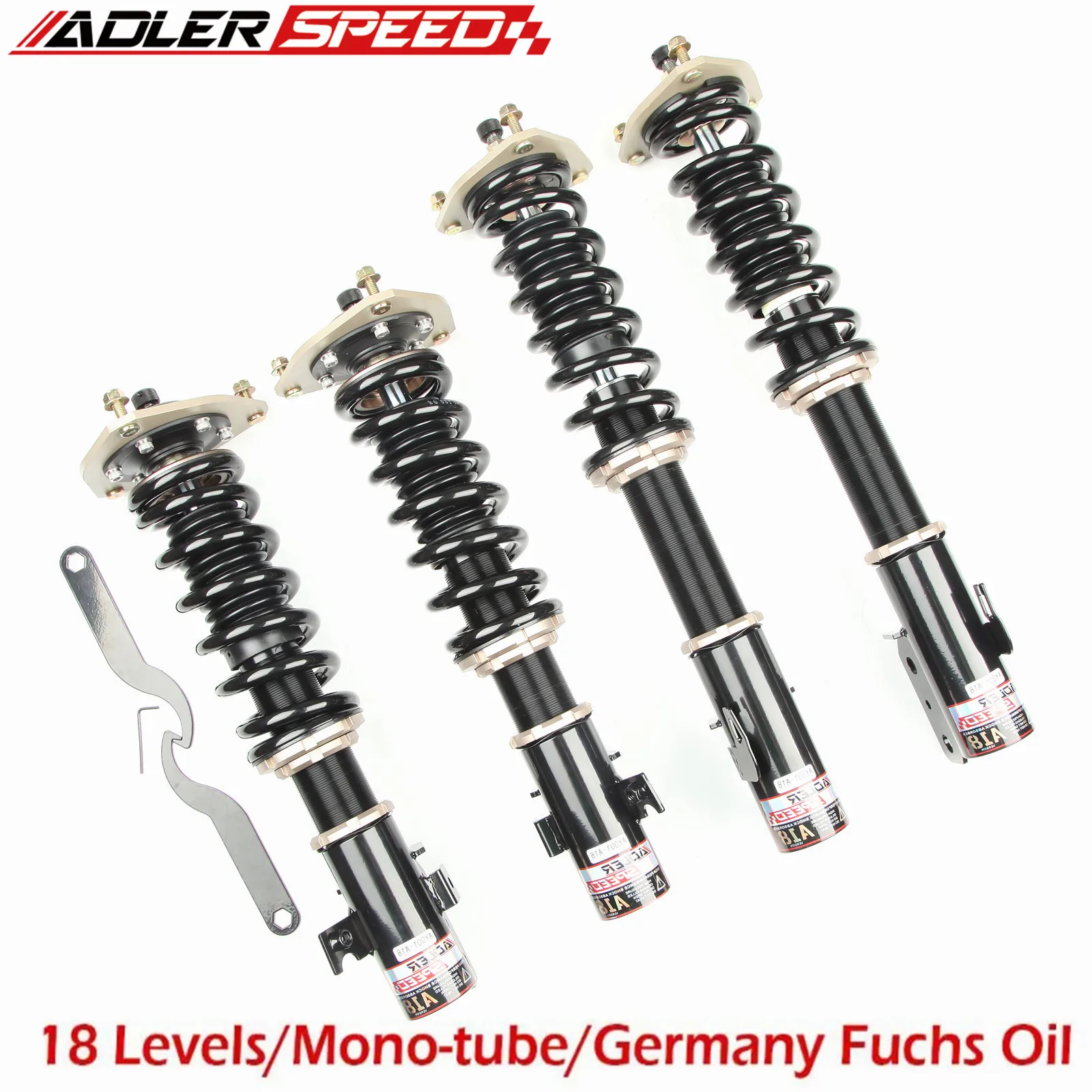 

ADLERSPEED Coilovers Lowering Kit For Subaru 2003-2007 Subaru Forester (SG Chassis) 18 Clicks Adjustable Springs