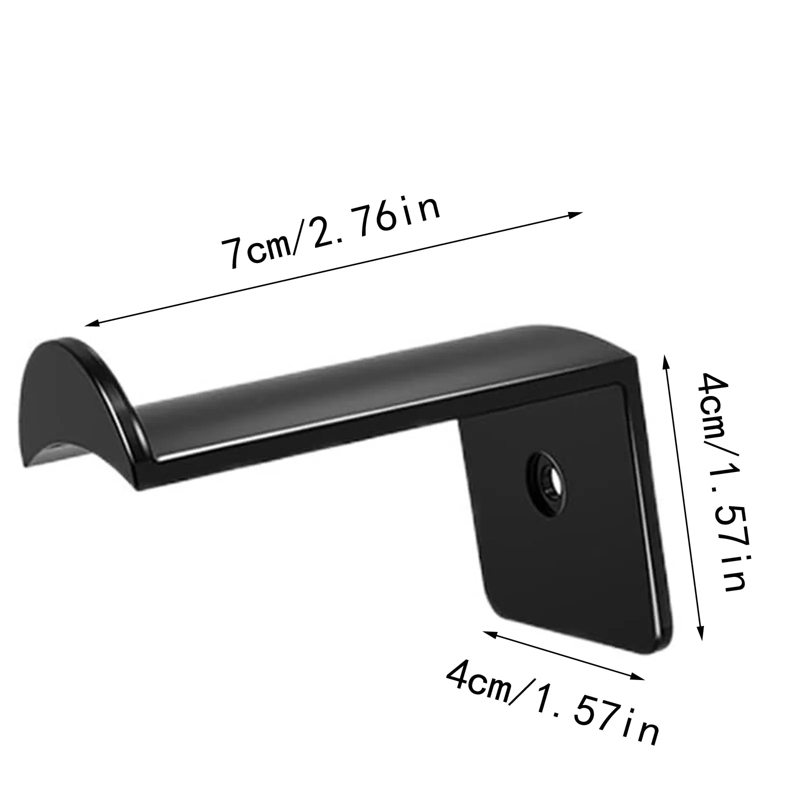 1/4/8/12 Pack 2.7 Inch Hat Hooks for Wall Cowboy Hat Rack, Strong Adhesive Cap Holder Organizer for Baseball Caps Black view 3