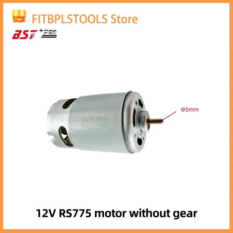 775 motor dc 12v-36v 3500--9000 rpm rolamento de esferas grande torque alta potência baixo ruído venda quente componente eletrônico