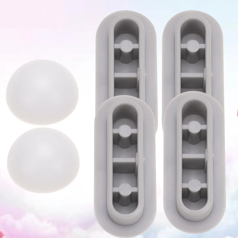 

2Pcs Toilet Seat Bumper Grey Plastic Spacer Cushioning Pad Bathroom Accessory for Universal Toilet Seat Height Increase Lifter