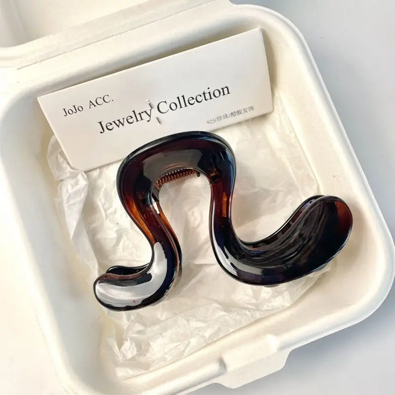 بسيطة غير النظامية الشعر الصيد كليب القرش كليب المرأة قسط 2025 جديد دبوس الشعر الخلفي رئيس إكسسوارات الشعر دبوس الشعر أنيقة #3