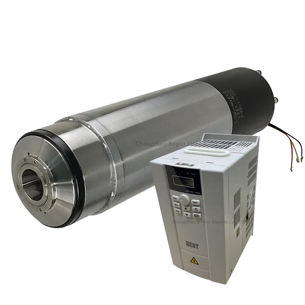 High Accuracy Cnc Atc Spindle Motor 7.5kw Bt40 12000rpm Water Cooled Spindle Motor for Hard Metal Working