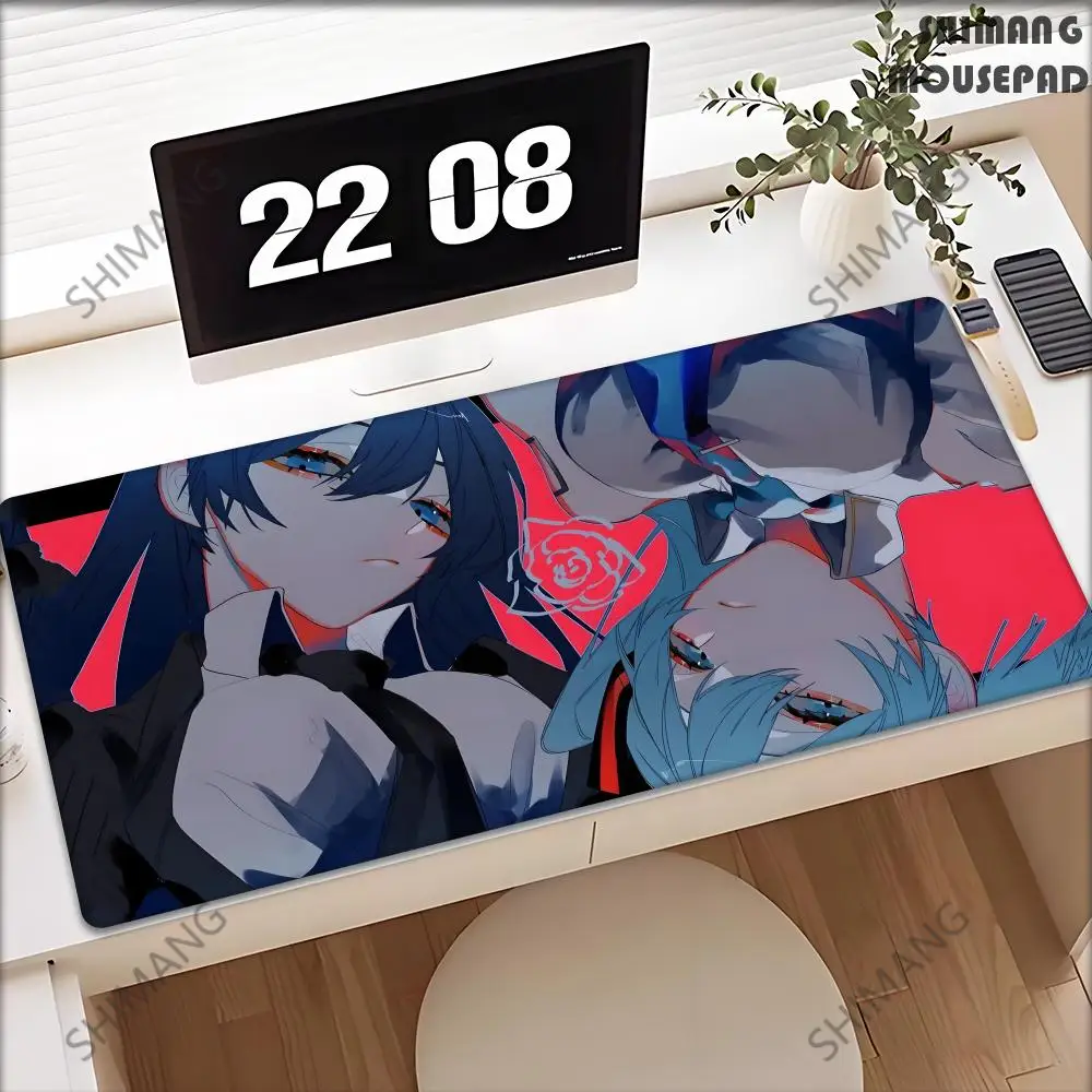 Japanese singer A-Ados Mouse Pad Desk Mouse Pad Cute HD Desk Pad Extended Gaming Keyboard Mats Large 100x50cm XXL Gamer Mousepad