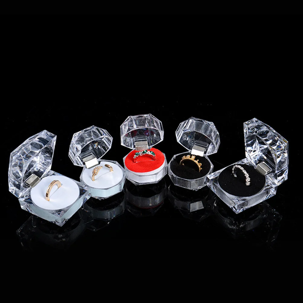 20 قطعة صندوق عرض خاتم عملي تخزين المجوهرات المنظم لحفل زفاف خاتم الخطوبة صندوق إمدادات الزفاف #5