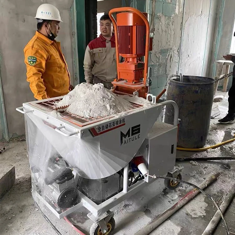 Professional Gypsum Spraying Equipment, 30m Horizontal 15m Vertical, High Output