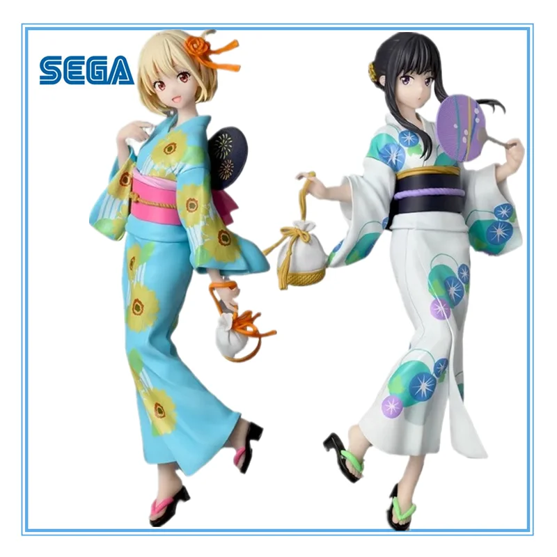 

In Stock Original SEGA Lycoris Recoil Inoue Takina Nishikigi Chisato PVC 19CM Anime Character Model Collection Toys Gifts