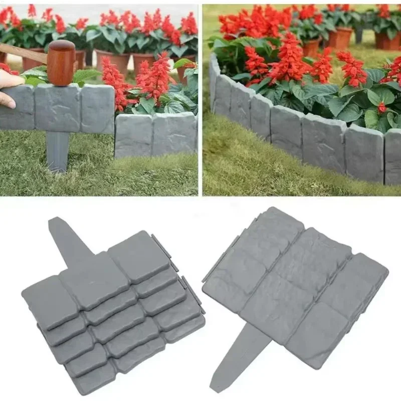 5pcs 20/10/ Garden Decorative Fences - Transform Your Outdoor Space Plastic Fences for Yard Flowerbed Garden Fairy & More