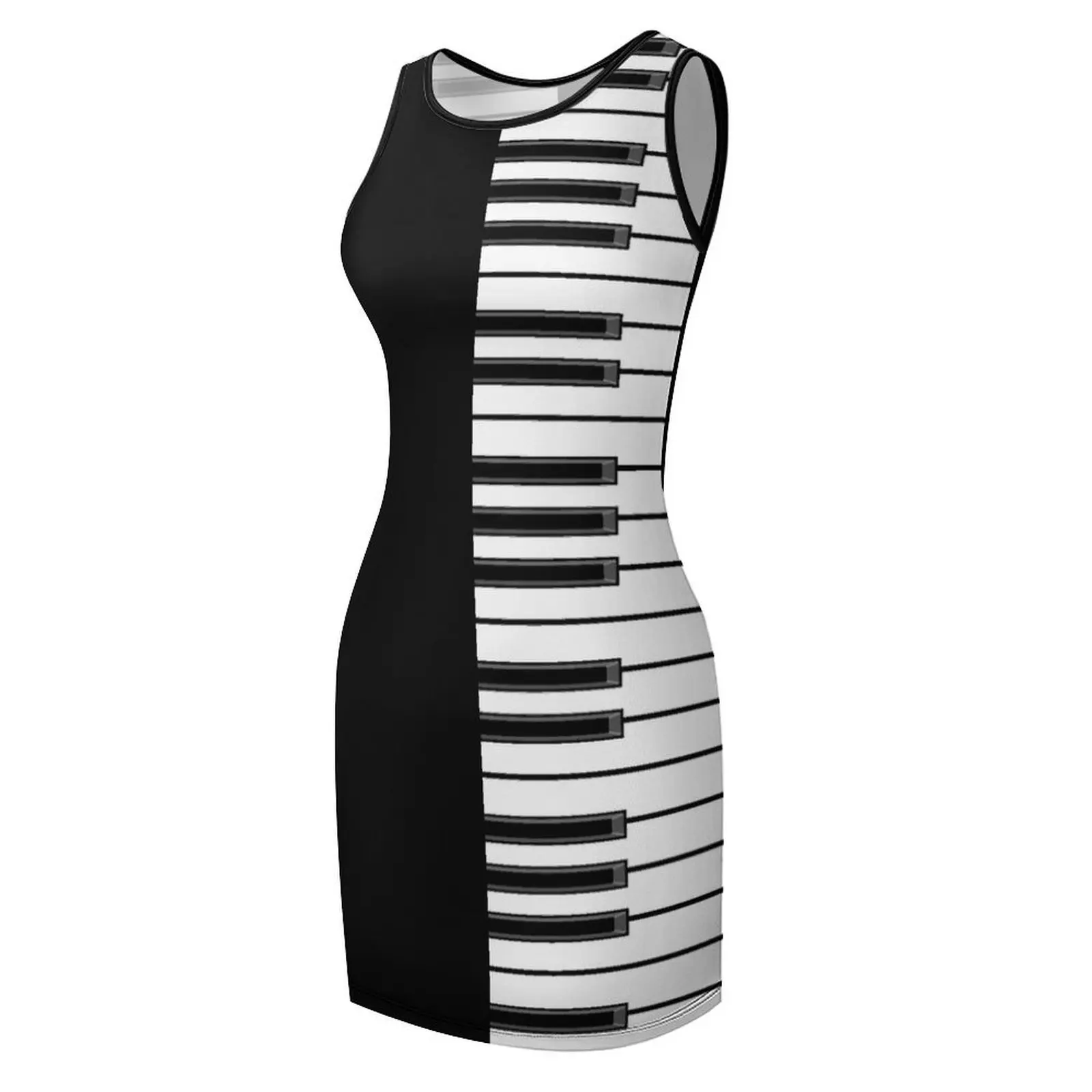 Robe d'été sans manches en ébène et ivoire pour femmes, tenue de soirée pour bal de promo, pour événements spéciaux, 2025