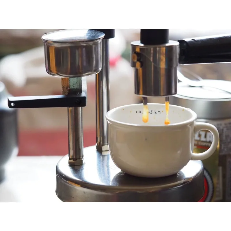 Family Open Air Office Italian Coffee Pot Stainless Steel Manual Coffee Machine
