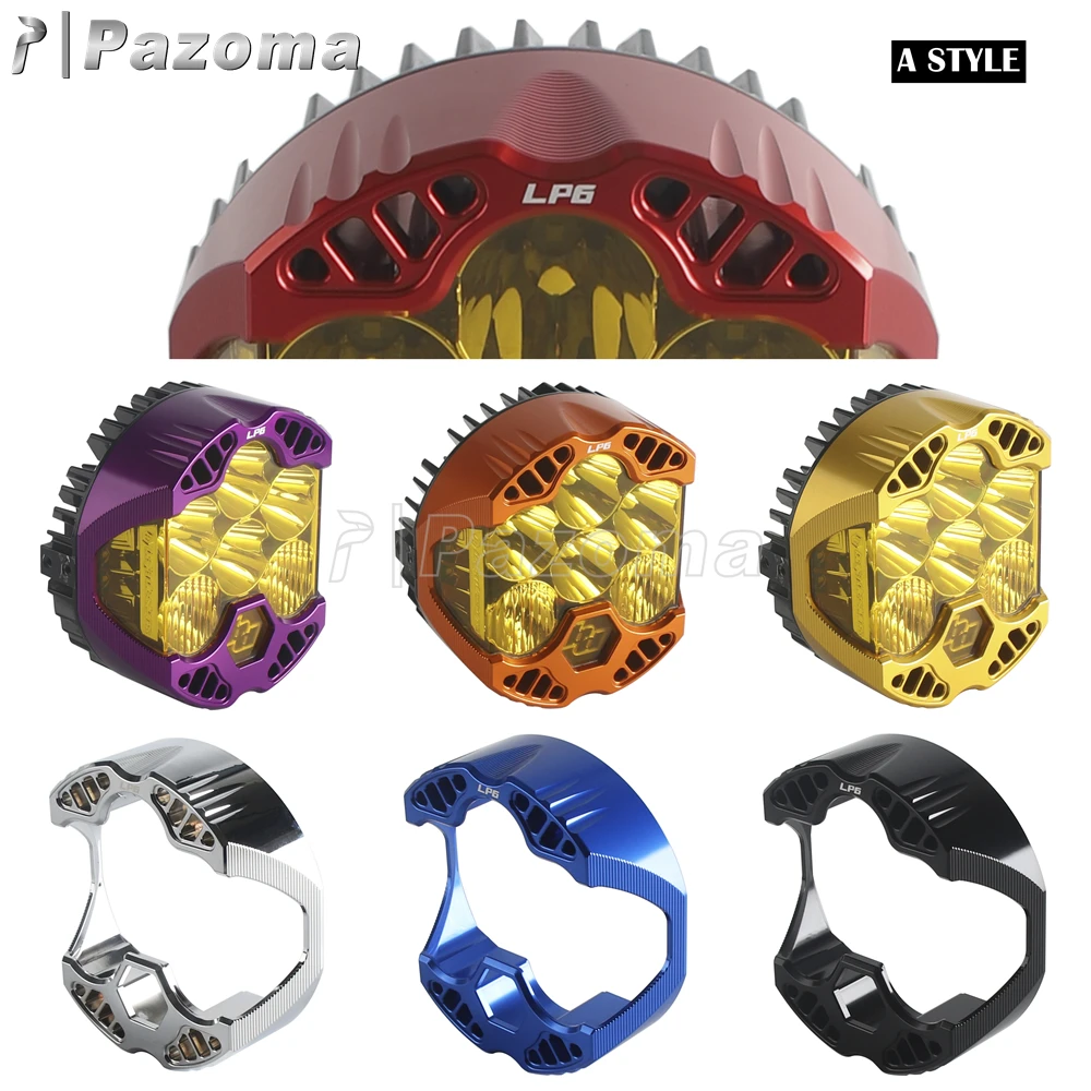 PAZOMA Front Headlamp Housing Cover Fit For Baja Design LP6 Pro LED Auxiliary Light Headlight Shell Head Light Covering For Dyna view 3