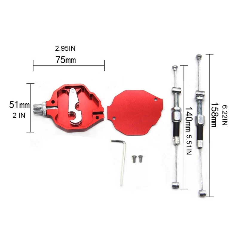 CNC Aluminum Line Easy Stunt Pull Clutch Cable Lever Replacement Compatible with R6 MT09 YZ YZF CRF Labor-Saving 2-Wire