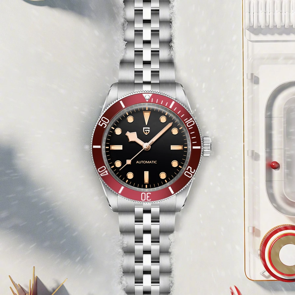 2025 جديد PAGANI DESIGN BB58 ريترو ساعات رجالية NH35 ساعة يد ميكانيكية فاخرة ساعة أوتوماتيكية للرجال AR الياقوت مضيئة