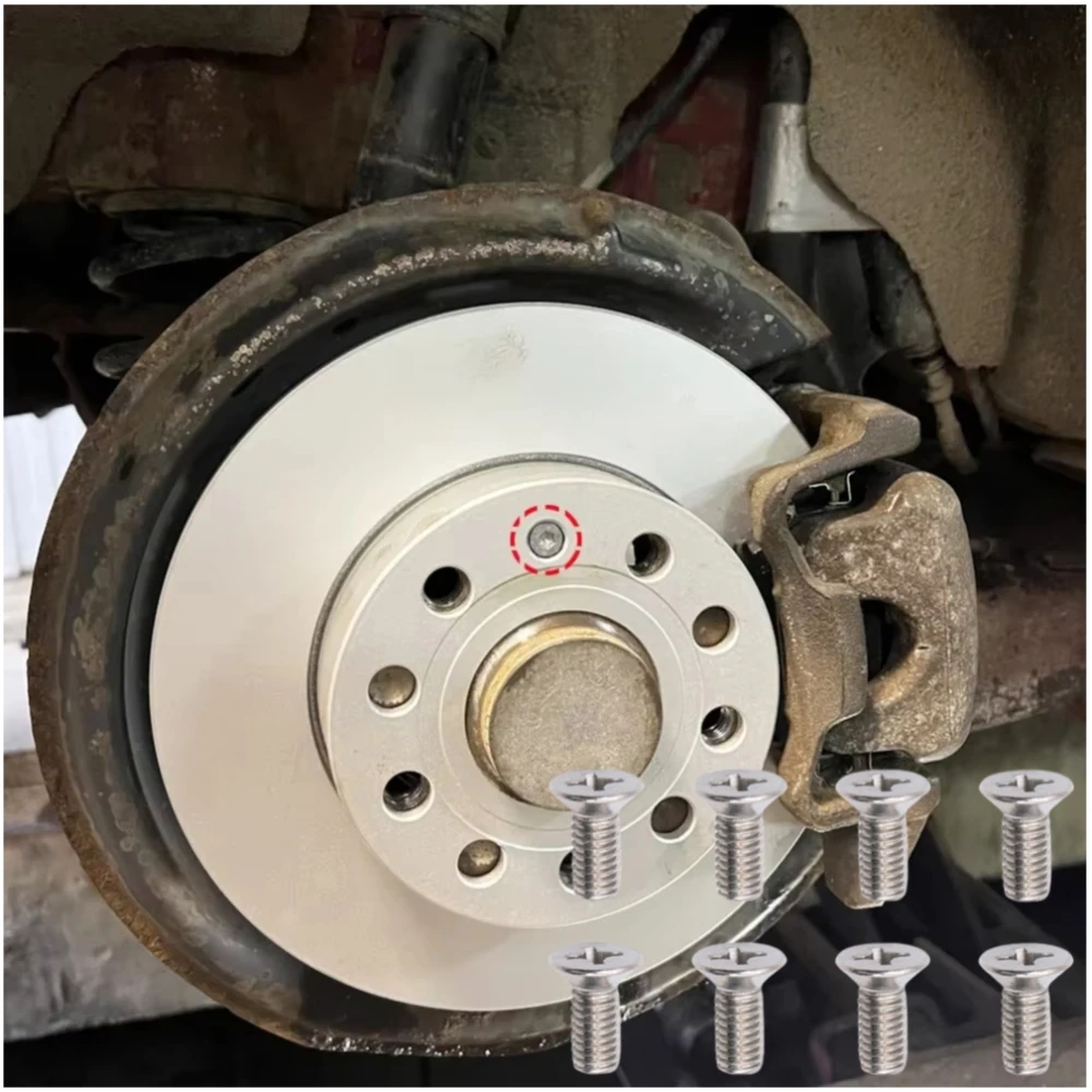 Juego de tornillos de montaje de rotor de freno M6 * 14, 4/8 Uds., para Honda Acura Accord Civic 93600060140 Accesorios para automóviles de acero inoxidable H 304