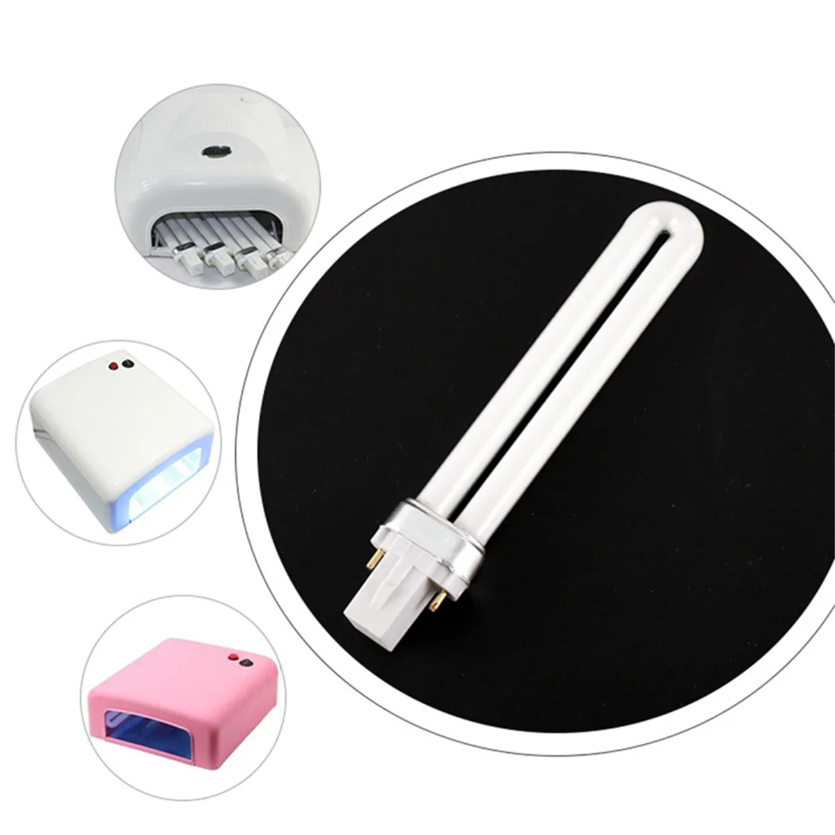 T27C 10 шт. 9 Вт УФ-машина для ногтей 365 нм лампа накаливания