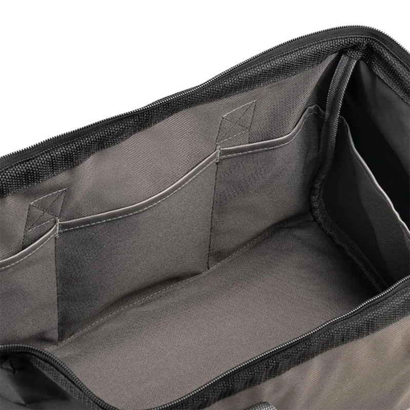 Bolsa de ferramentas longas de 18 polegadas e bolsa de ferramentas de 10 polegadas com bolsos, sacola de ferramentas de boca larga com zíper eletricista carpinteiro JKL-103