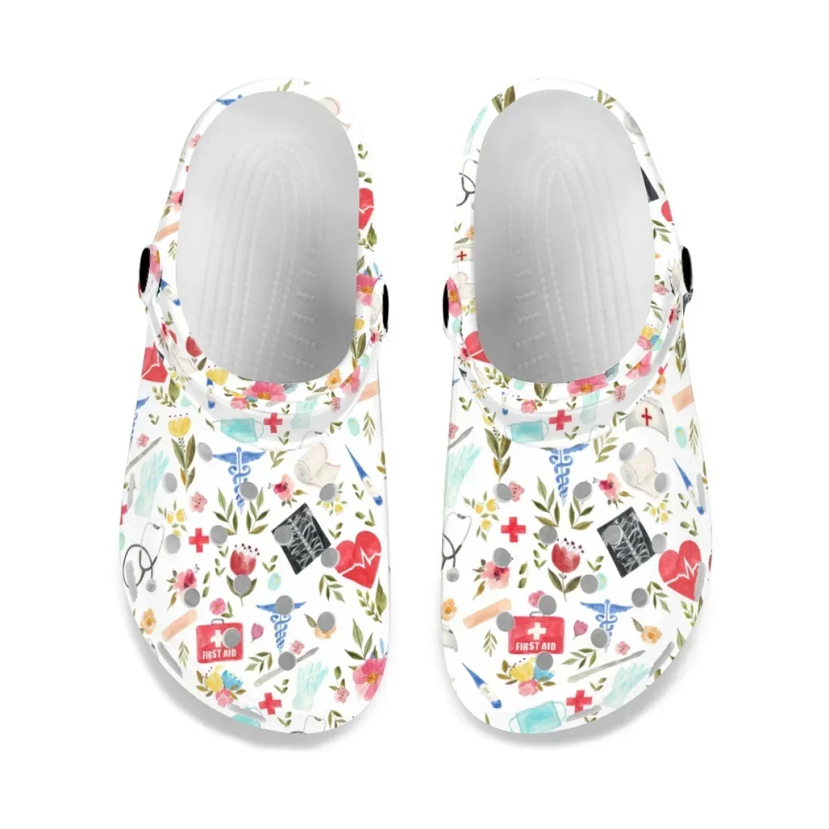New Trend Casual Garden Shoes Lightweight Non-Slip Clogs Hospital Medical EMT ECG Slides Sandals For Women Slippers