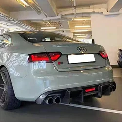 For Carbon Fiber Rear Bumper Diffuser Lip Splitter for Audi A5/S5 2012-2022 not Standard Lip Spoiler Car Accessories