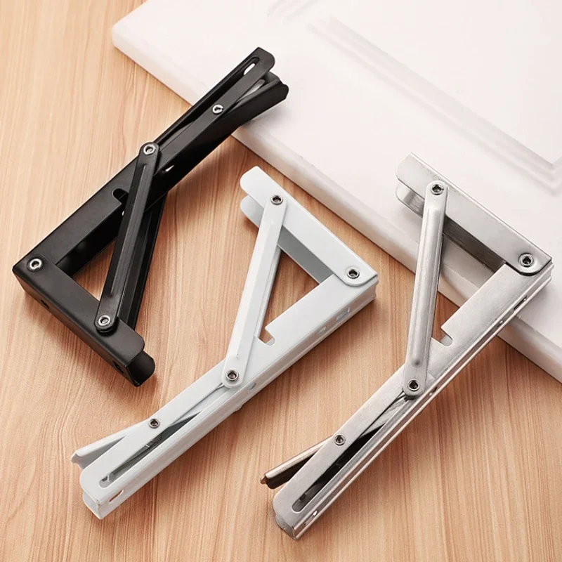 2PCS 8-14inch Stainless Steel Suspension Billy Bracket Movable Partition Bracket Folding Spring Bracket Triangle Factory