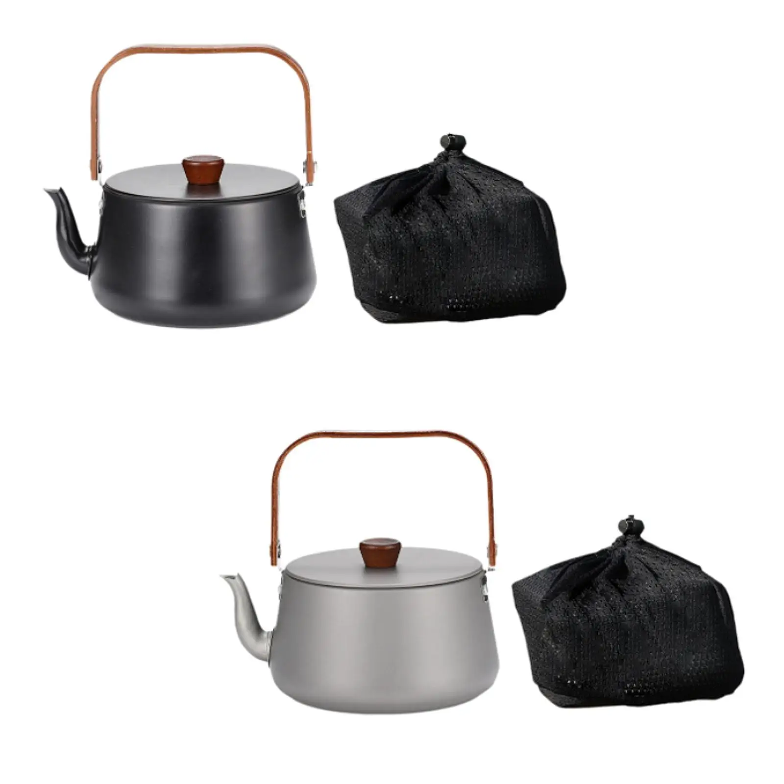 

Чайник для кемпинга, чайник для костра, чайник с ручкой, крышка, 1,1 л, посуда для воды