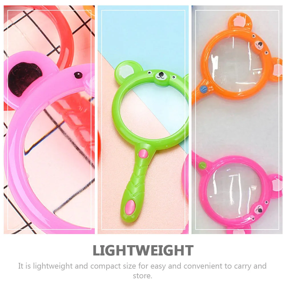 

10Pcs Colorful Magnifying Glass for Kids Compact Lightweight Handheld Design for Outdoor Observation Educational Learning Tool