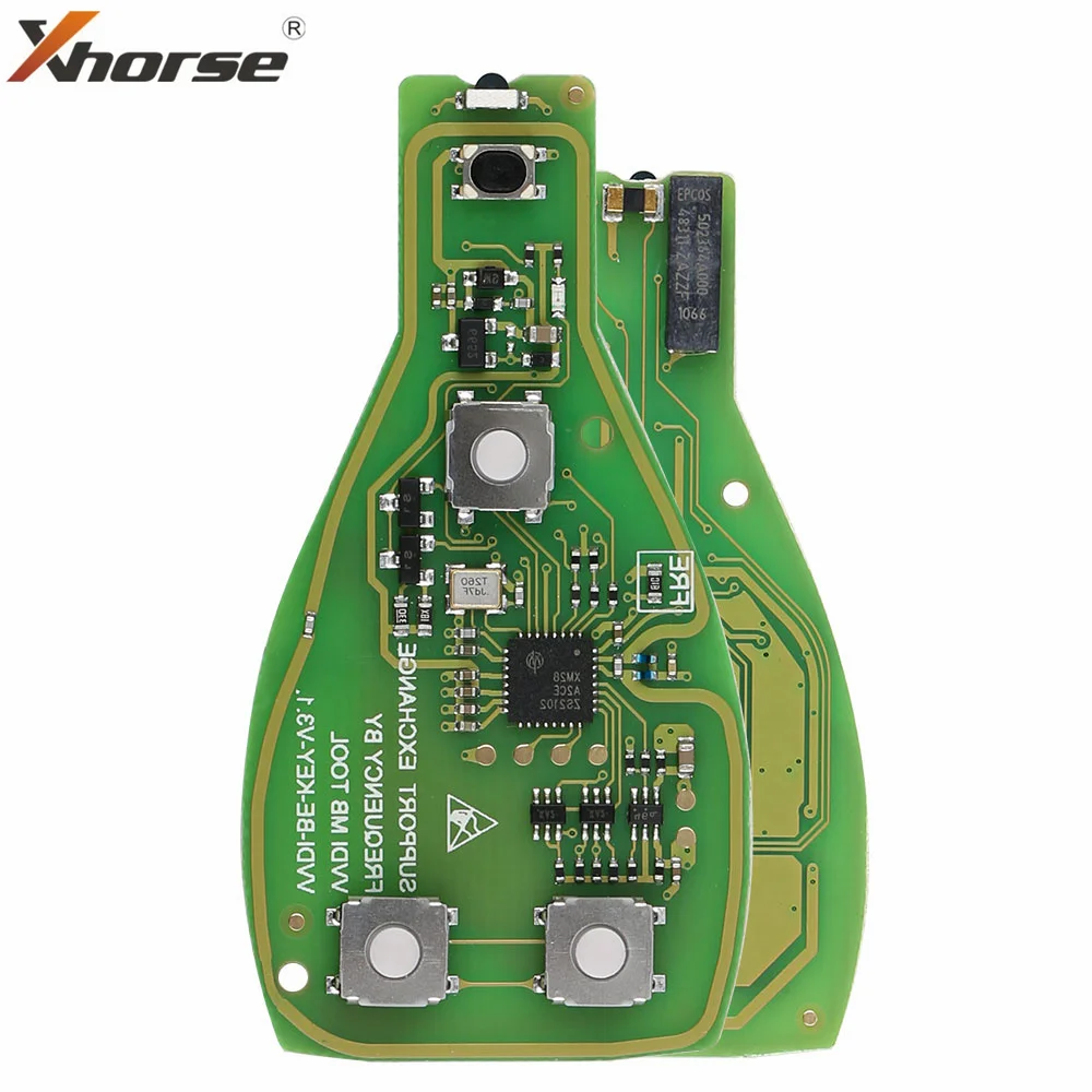 XHORSE VVDI BE Key Pro XNBZ01EN XNBZ02EN dla Benz V3.1 PCB zdalny Chip inteligentny klucz powłoka z Logo może wymieniać MB BGA Token