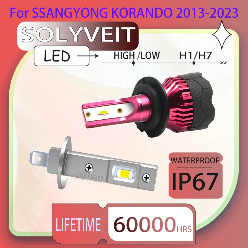 

reliable Enhanced Night Visibility H1 H7 LED HIGH LOW HEADLIGHTS FOR SSANGYONG KORANDO 2013-2017 2018 2019 2020 2021 2022 2023