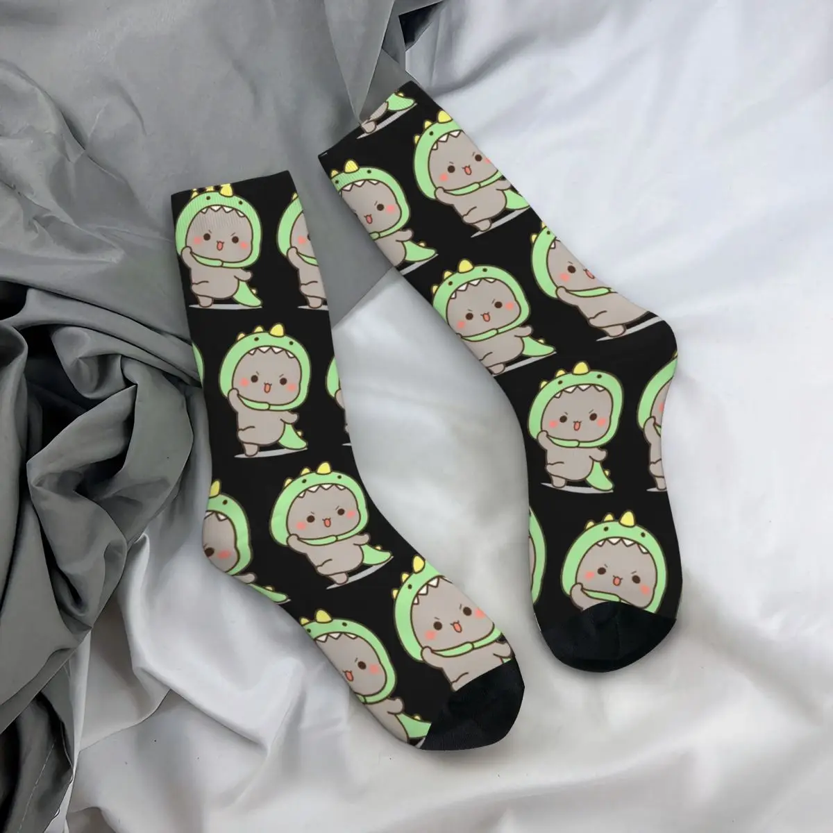 Cute Little Goma DuduDinosaur Pijama Socks for Women Men Merchandise All Seasons comodi calzini dell'equipaggio che assorbono il sudore