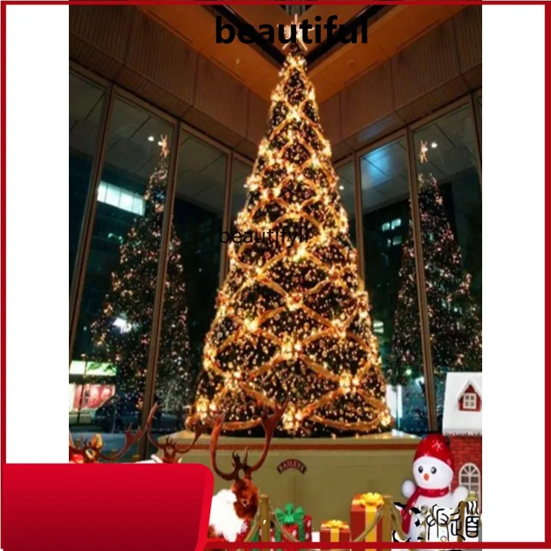 

Christmas tree large shopping mall hotel frame Christmas tree decoration package H