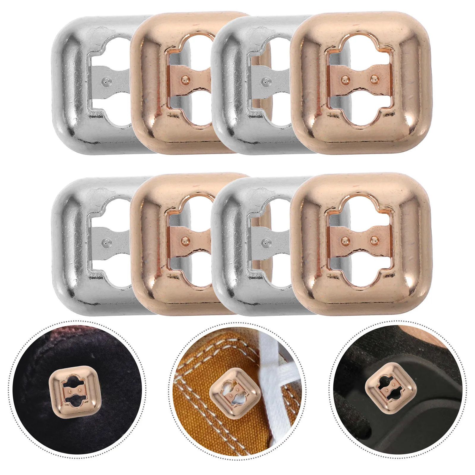 

8Pcs Shoelace Clips Innovative DIY Shoe Accessories for Adults on Off Shoe Lace Tie Locks Charms for Sneakers