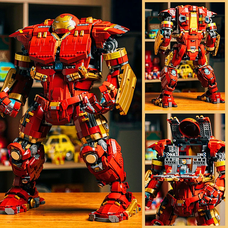 4049PCS Miniso Marvel hulkbuster Ironman Veronica Mecha Toys Avengers Robot Figures Model Building Brick Block Gift Boy