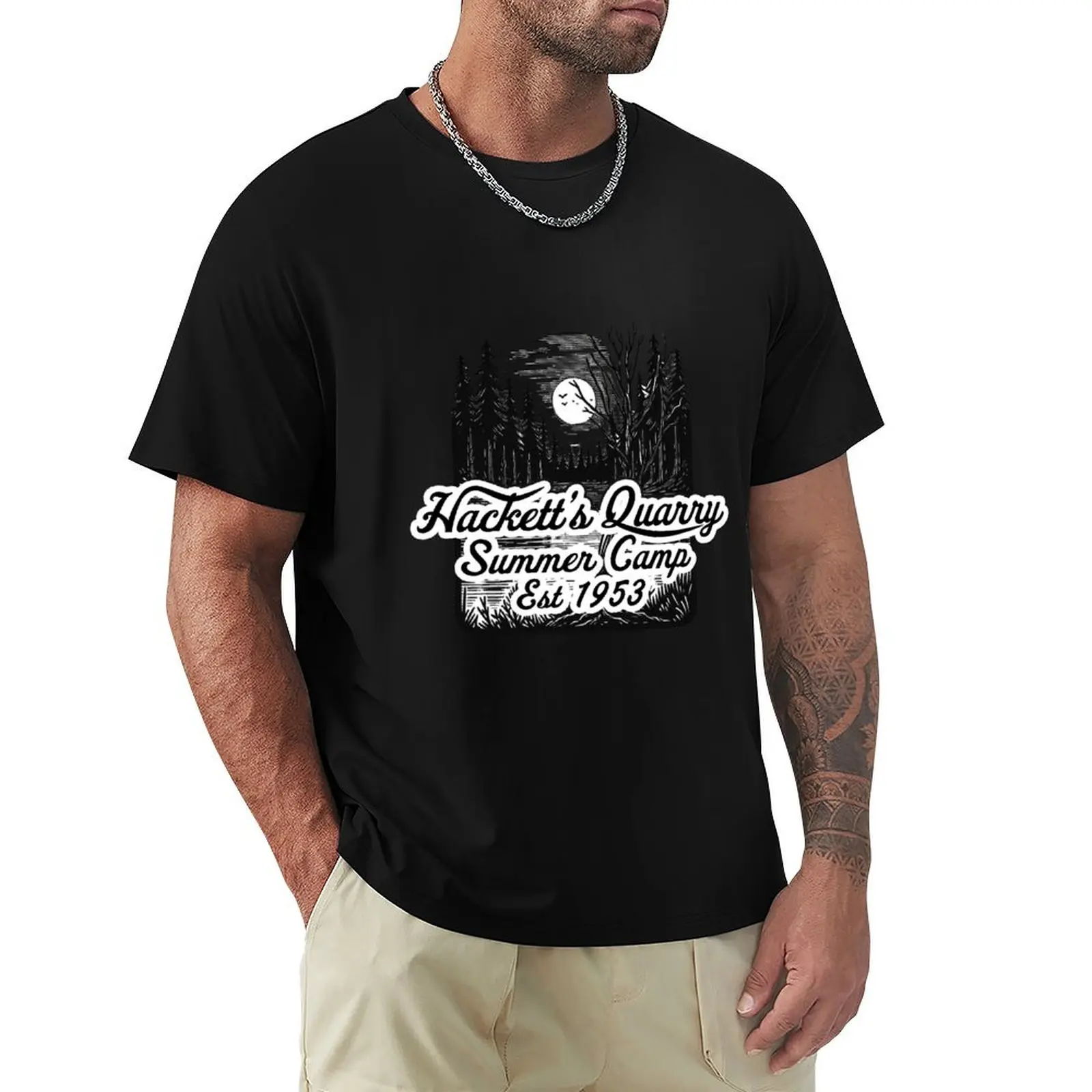 forest Hackett's Quarry summer camp T-Shirt Plus Size Non-Shrink T-Shirt