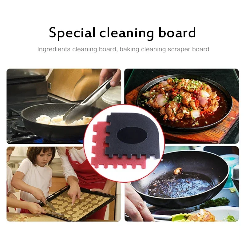 Durable Grill Pan Scrapers Cookware Cleaning Oil Dirt Scraper Barbecue Bbq Accessories Cleaner Kitchen Tools Cocina