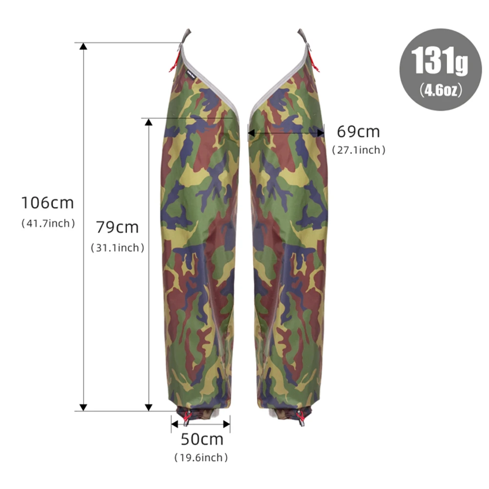 Uomo Donna Copri gamba Pesca impermeabile Pantaloni antipioggia divisi Pantaloni antipioggia rapidi per ciclismo all'aperto Escursionismo Pesca