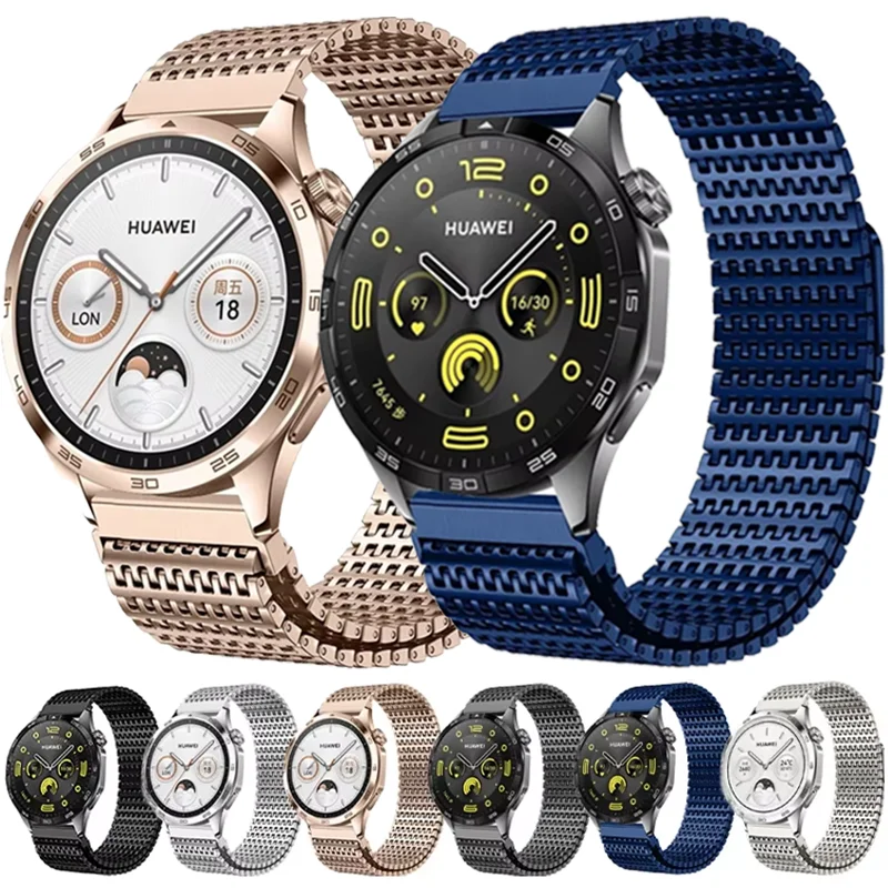 

Металлический ремешок для Samsung Galaxy Watch 7/6/5/4, браслет с магнитной пряжкой для Huawei Watch GT5-4-3-5 Pro, 46 мм Amazfit GTR/GTS Correa
