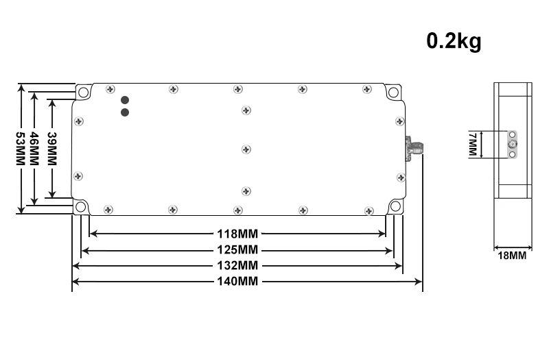 DRONE WIFI 5.2G/5.8G Power Amplifier UAV Block
