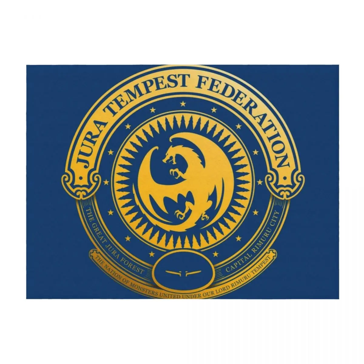 

Jura Tempest Federation Seal Throw Blanket Multi-Purpose funny gift For Baby Fashion Sofas Blankets