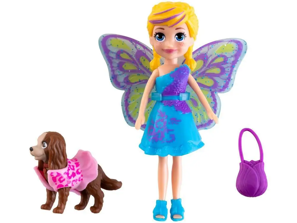 Polly Pocket Doll Dog Kit Fantasies