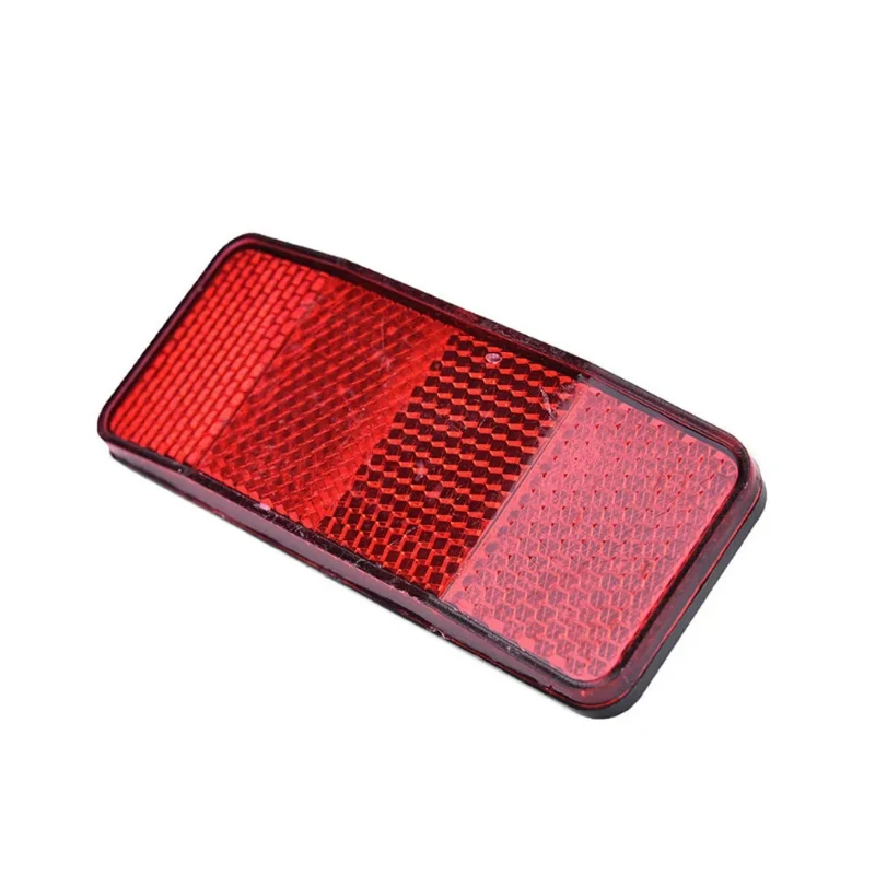 

1pc Bike Safety Caution Reflector Disc Rear Pannier Rack Warning Light 2Hole Highly Reflect Lights Safe Riding Parts