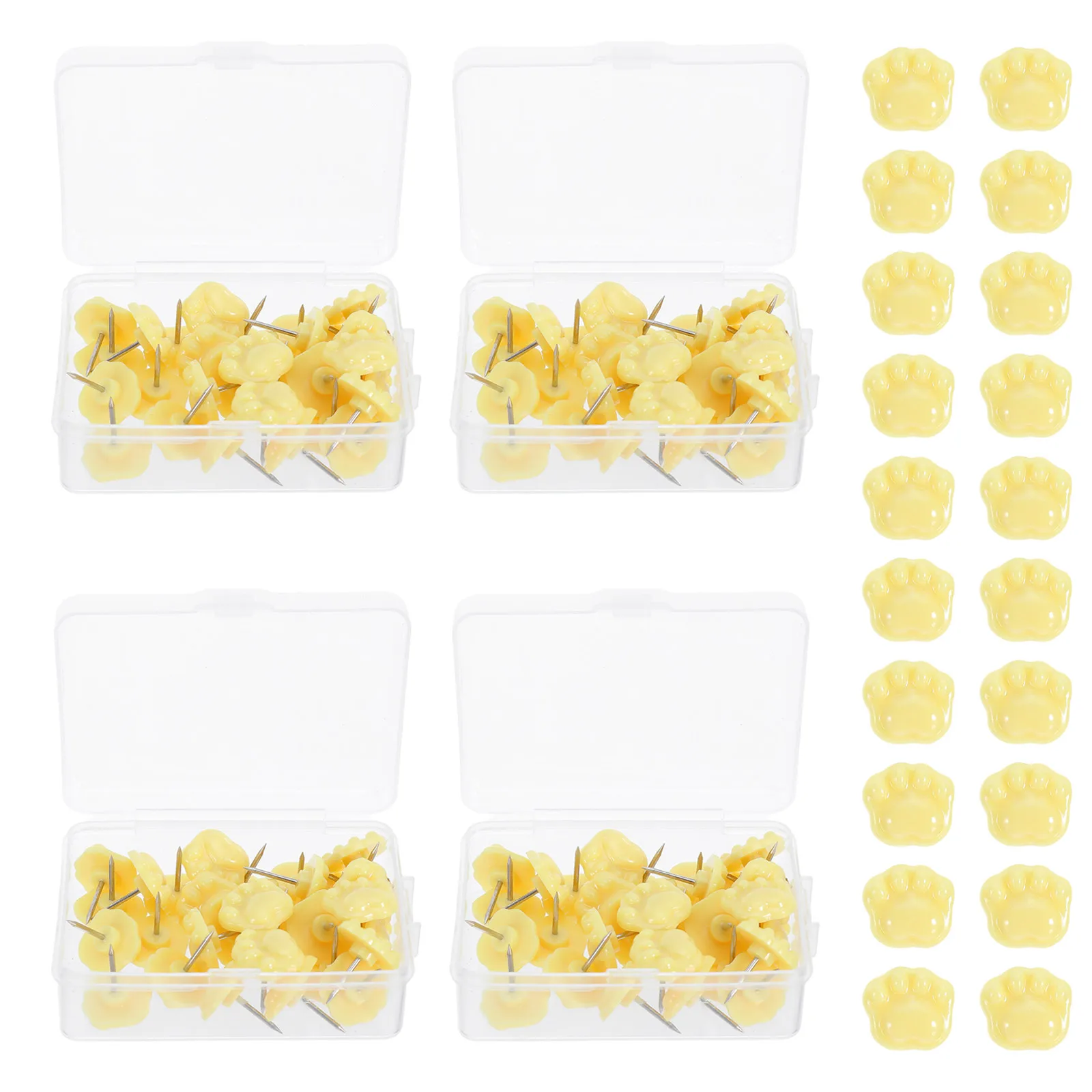 

30Pcs Pushpins Cute Claw Shaped Thumb Tacks Decorative Cork Board Map Wall Push Pins for School Office