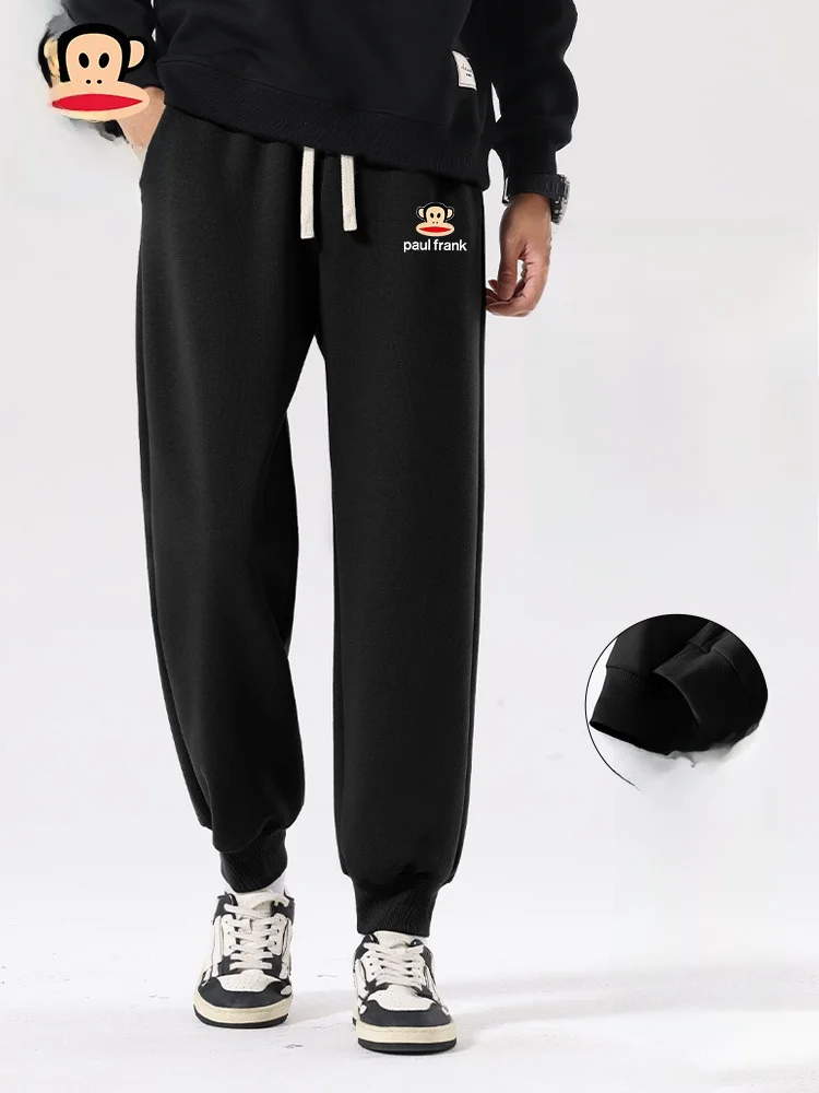 

Мужские спортивные повседневные брюки, осенне-зимние, хлопковые, с эластичной резинкой на талии, для подростков, молодежные, модные, городские, стильные