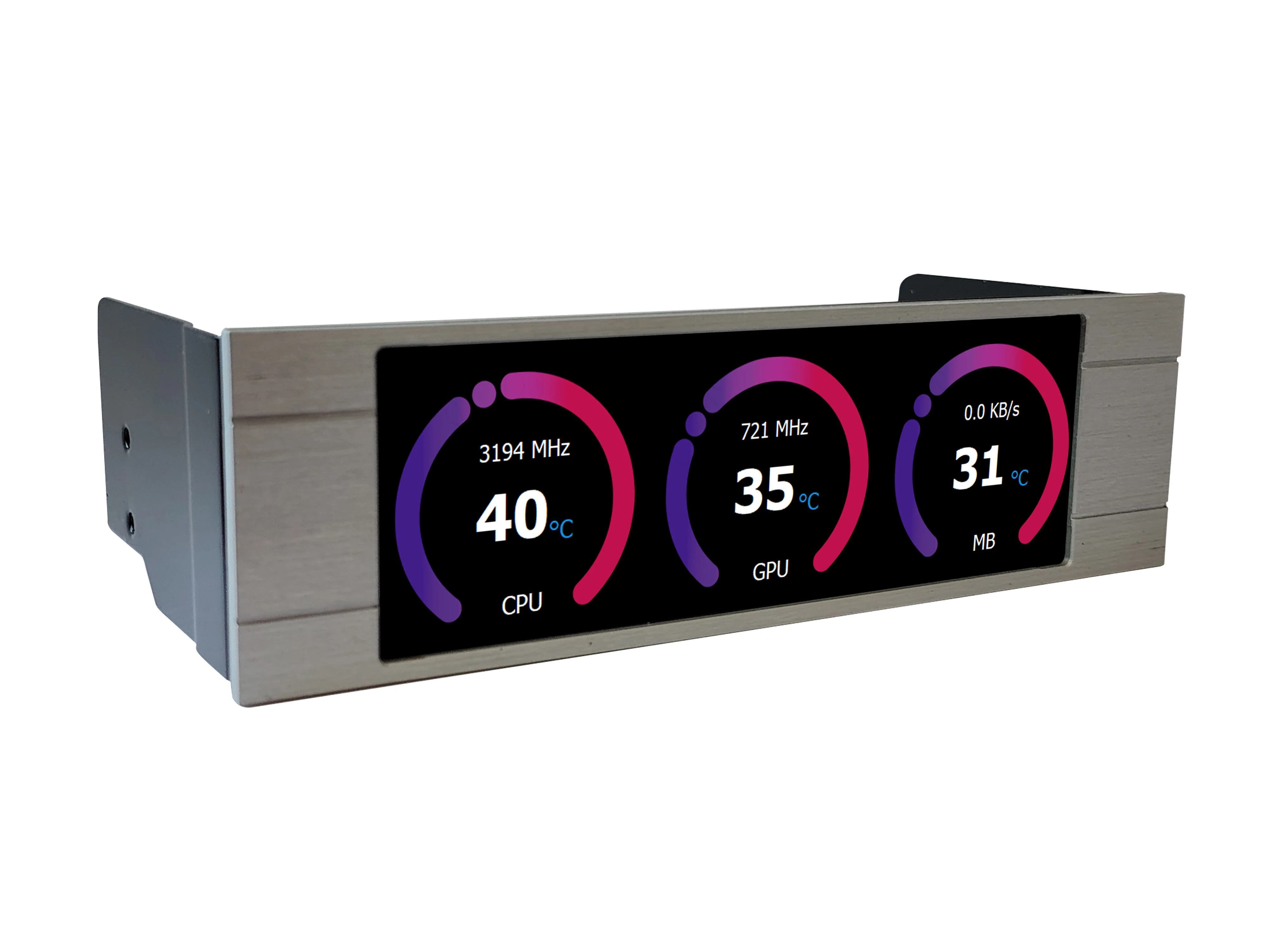 Lamptron HM049 Real-Time Monitoring Hardware for PC - System Monitoring Tool