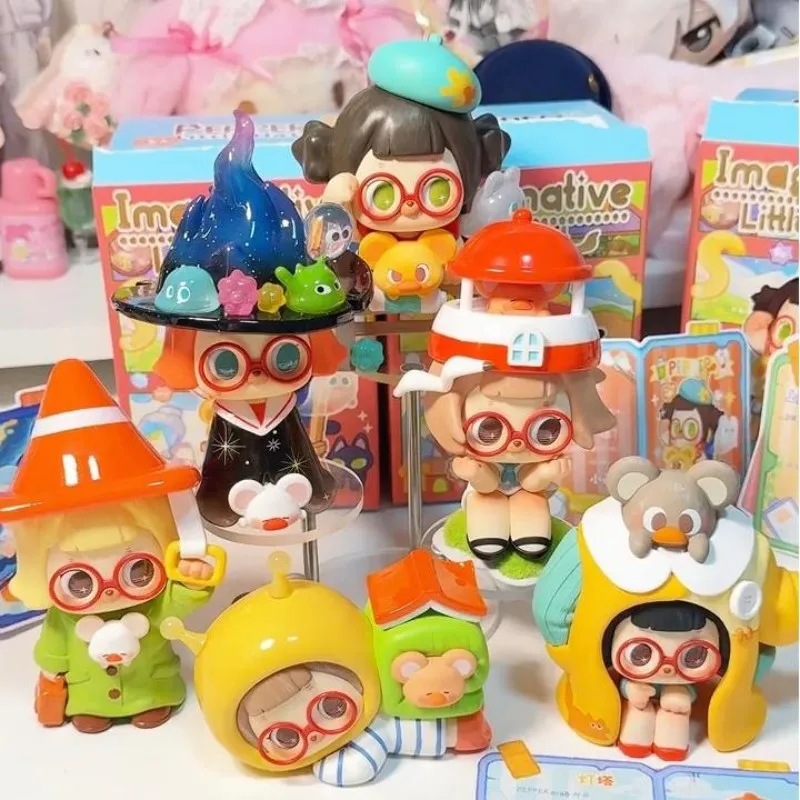 

DODOSUGAR Pepper Imaginative Little Hat Series слепая коробка Kawaii Коллекционное настольное украшение Сюрприз Таинственная модная игрушка в подарок