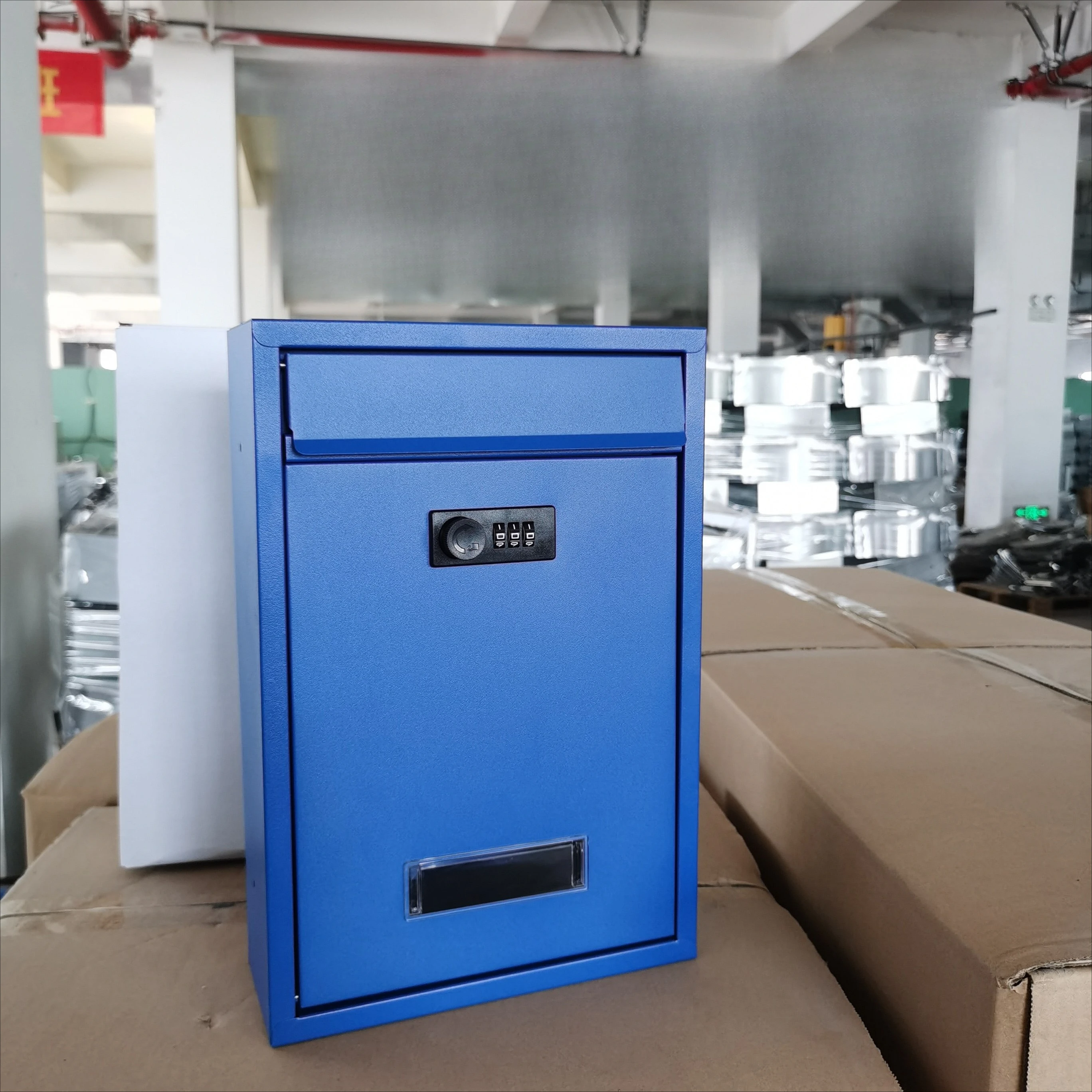 Outdoor Wall Mount Password Lock Mailbox with Slot Weatherproof Mailings Easily Install  Household Farmhouse Mail Box Commerci