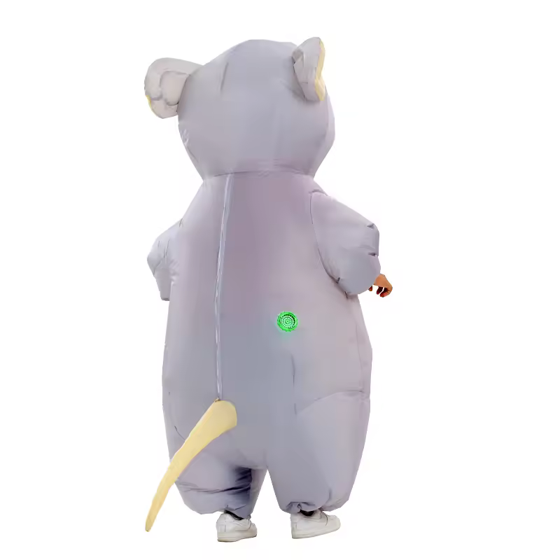 Inflatable Mouse Costume for Adult Blow up Mouse Rat Cosplay Costume Funny Halloween Party Carnival Cosplay Costume Suit - Image 4