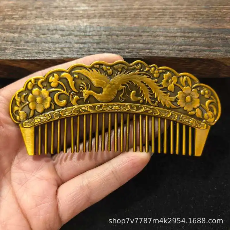 Brass Craft Dragon and Phoenix Comb Home Living Room Decorative Ornament