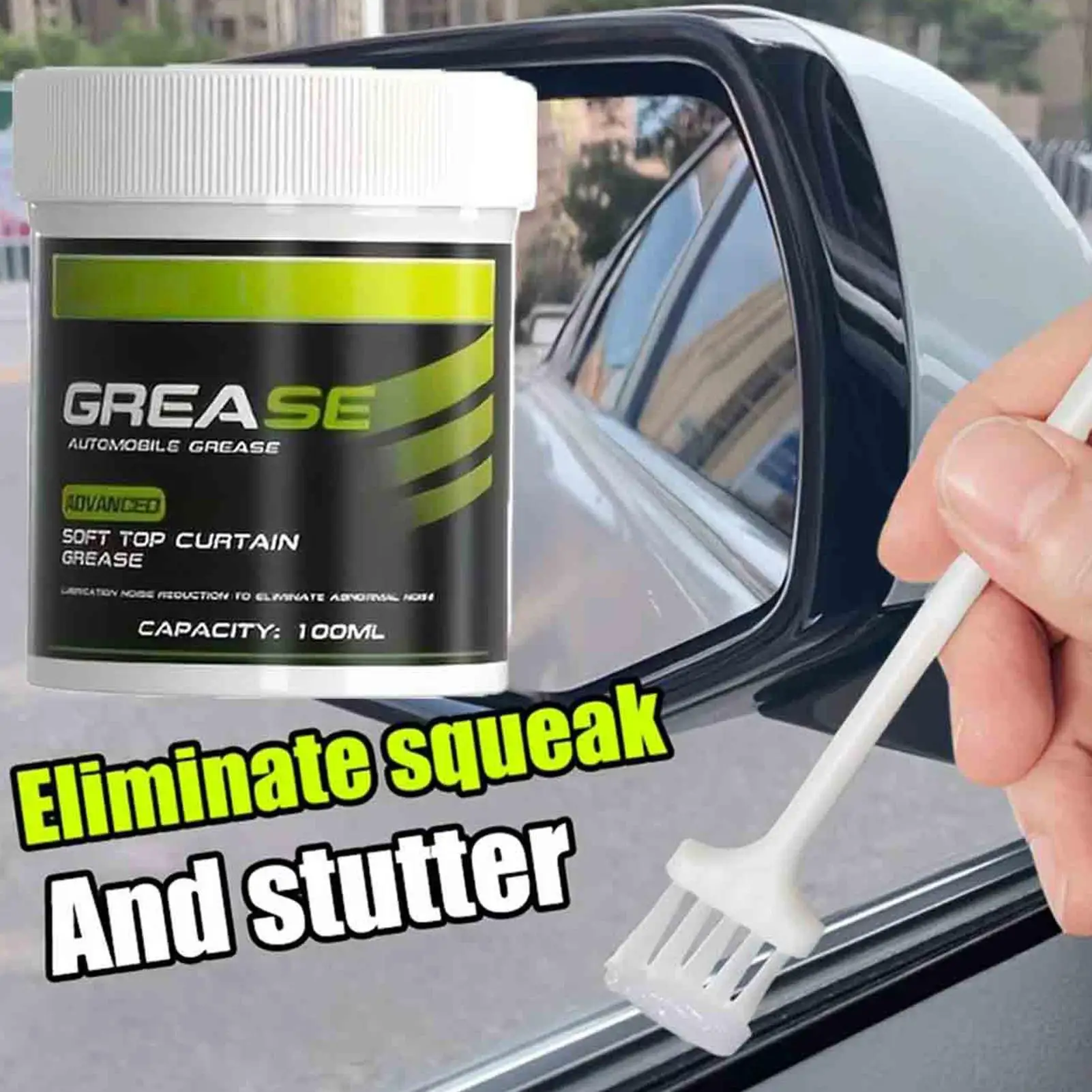 Grasso Automobilistico Multiuso da 100ml ad Alta Resistenza alle Temperature per Cerniere Tetto Apribile, Freni, Ingranaggi, Cuscinetti, Catene e Guide Porta