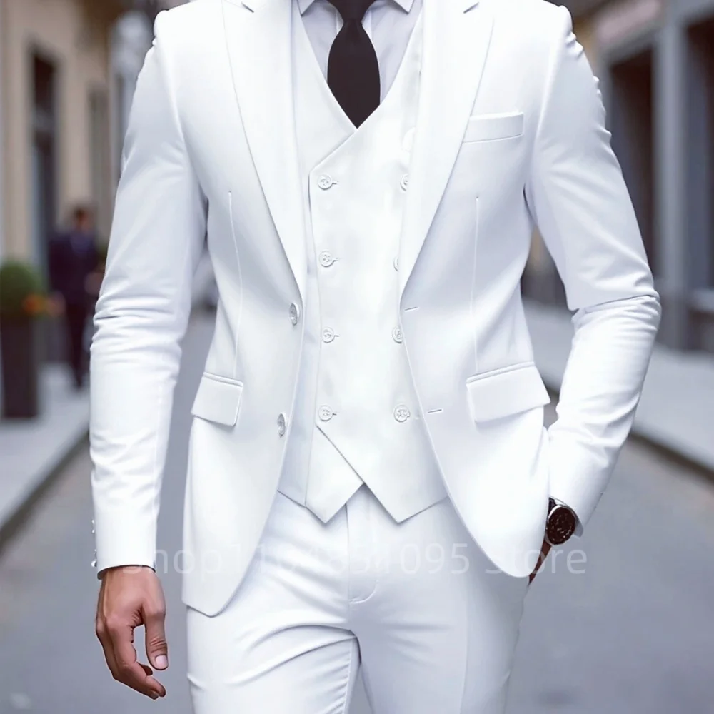 

negócios sólidos, smoking de casamento, moda noivo, slim fit, lapela repicada, festa de baile, ternos mascu