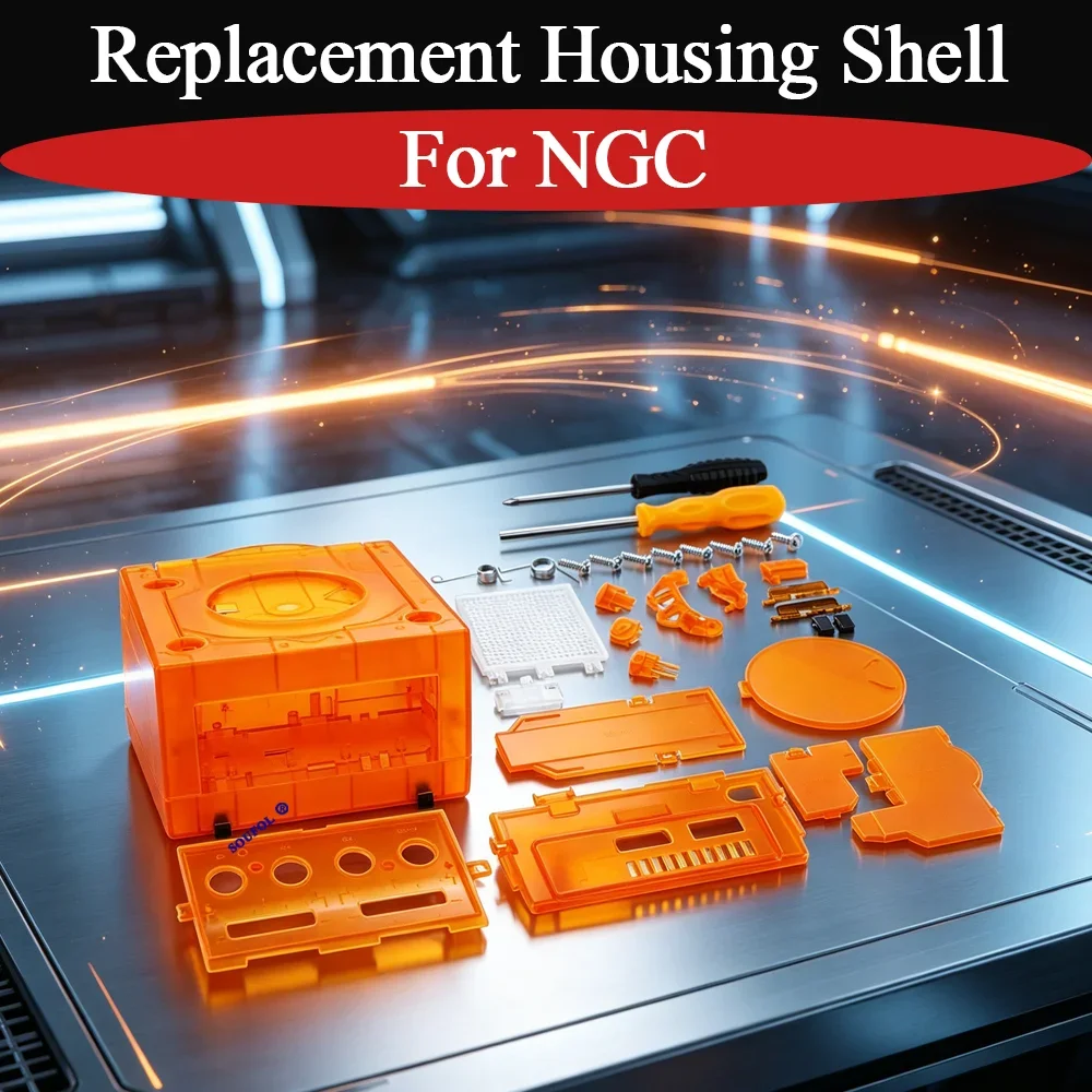 ngc-用魅力的な交換ハウジングシェルケース-8-色透明ケースカバー修理部品-ngc-dol-101-dol-001-アクセサリー